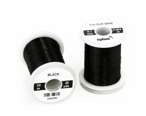 Colour Wire, 0.1 mm, Black